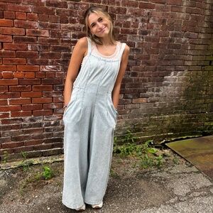 NWT MIOU MUSE Denim Jumpsuit